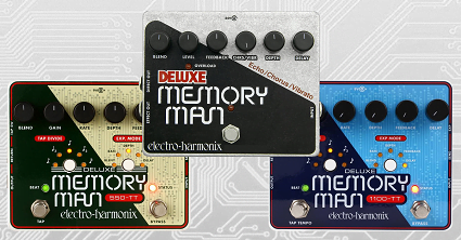 A collection of modern-day Memory Man pedals. Only comparable by name. They don't sound anything like the large-box vintage versions. Avoid!