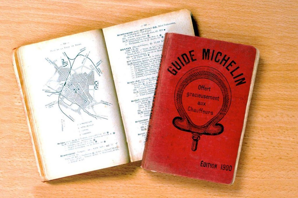 The first Michelin Star Guide published in the year 1900. Image source: dignet.com
